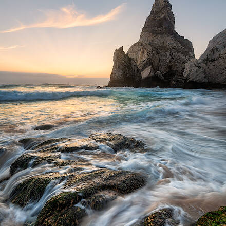 Praia da Ursa at Sunset, Sintra, Portugal